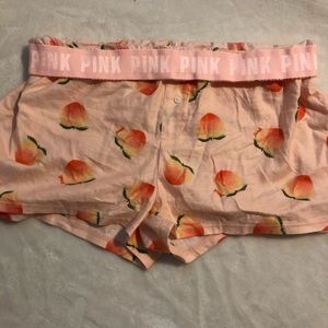 peach PINK sleep shorts